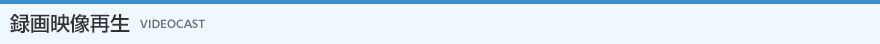 録画映像再生